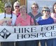 They hiked  for hospice